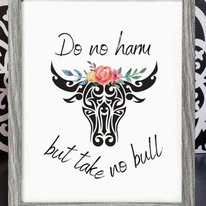 8x10 framed tribal skull print